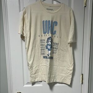 Cream UNC Basketball T-Shirt